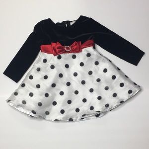 Youngland baby girl winter dress Christmas dress